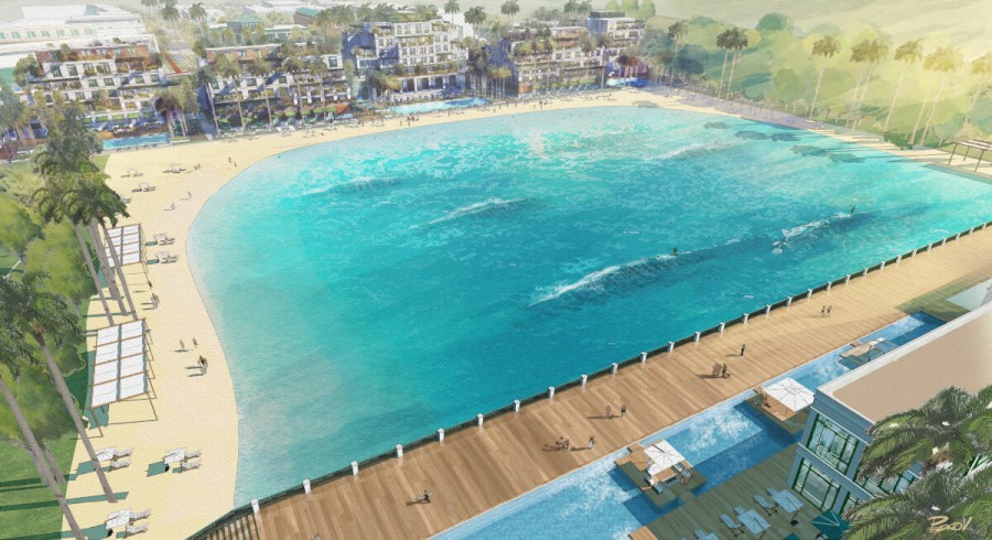 The reinforced concrete basin of the Boa Vista Village wave pool withstands constant contact with water – thanks to PENETRON ADMIX, a crystalline waterproofing admixture.