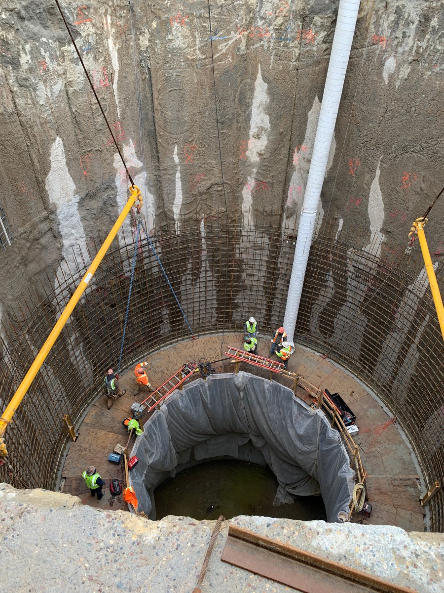 The new stormwater facility can accommodate a minimum of 14-acre-feet of water (4.8 million gallons) expected for a 6-year, 24-hour storm event.