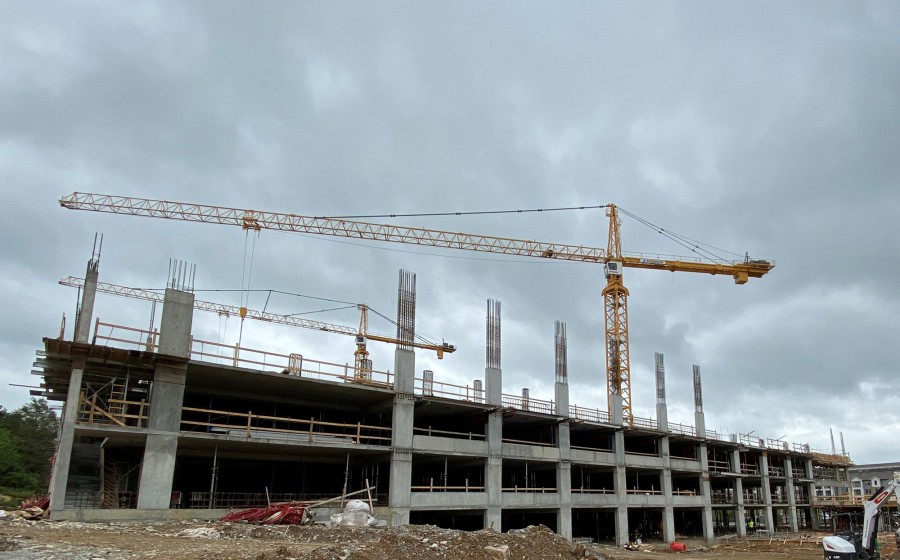 The multi-level parking garage at the Legacy Cool Springs apartments used PENETRON ADMIX SB, a crystalline waterproofing admixture, for enhanced durability.