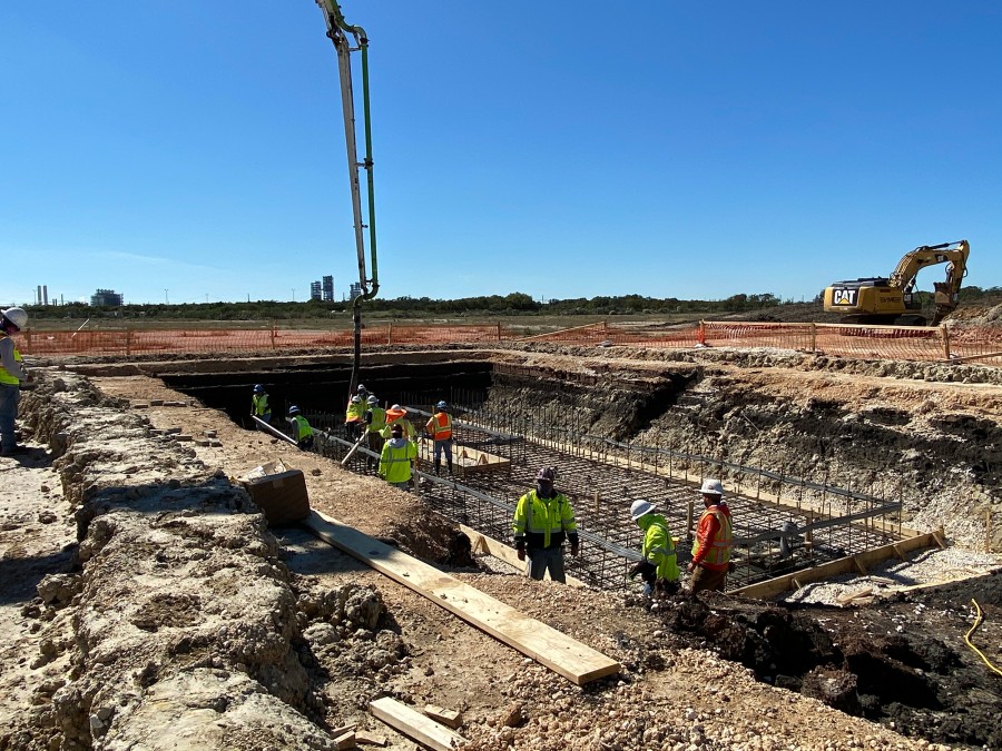 This photo shows a below-grade concrete vault under construction. PENETRON ADMIX was added to the mix to protect the concrete structure from groundwater.
