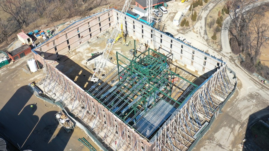 Previously prone to flooding, the concrete foundation structures of the new Buffalo Trace Distillery warehouse were secured with a Penetron waterproofing solution.