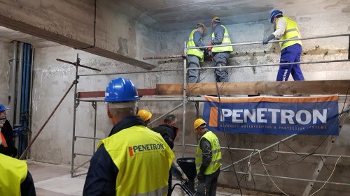 PENETRON INJECT, a crystalline-based grout, was injected into the Iron Gate I Power Station’s concrete matrix to fill out and seal deeply embedded voids, cracks and fissures.